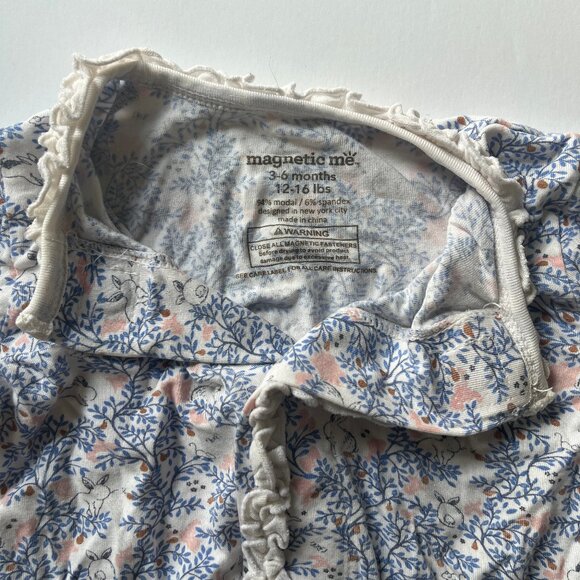 Pastel Bunnies Magnetic Me Baby Onesie 3-6 months - Picture 2 of 4